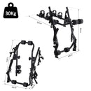 Portabici per Auto Posteriore Universale 2 Bici Nero 44x63x66 cm 