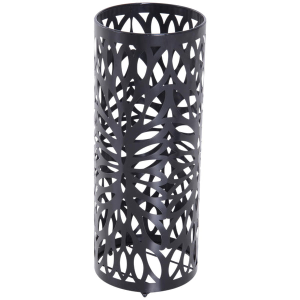 Porte-parapluie en métal travaillé avec goutte noire prezzo