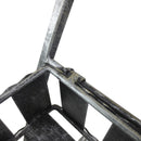 Portapiante Fioriera da Giardino a 3 Livelli con Ruote Argento 53x39x79 cm 