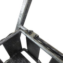 Portapiante Fioriera da Giardino a 3 Livelli con Ruote Argento 53x39x79 cm 