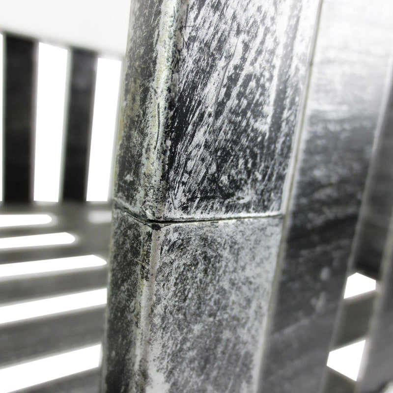 Portapiante Carrello Fioriera 3 Livelli 4 Ruote Acciaio Anticato 