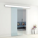 Porta Scorrevole Vetrata 210x75 cm Trasparente 