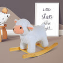 Pecora a Dondolo per Bambini con 32 Canzoni Bianco 