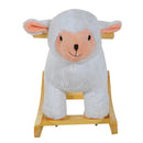 Pecora a Dondolo per Bambini con 32 Canzoni Bianco 