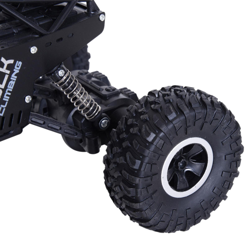 Monster Truck Radiocomandato Scala 1:16 Nero in ABS e Metallo Velocità Massima 20 km/h 