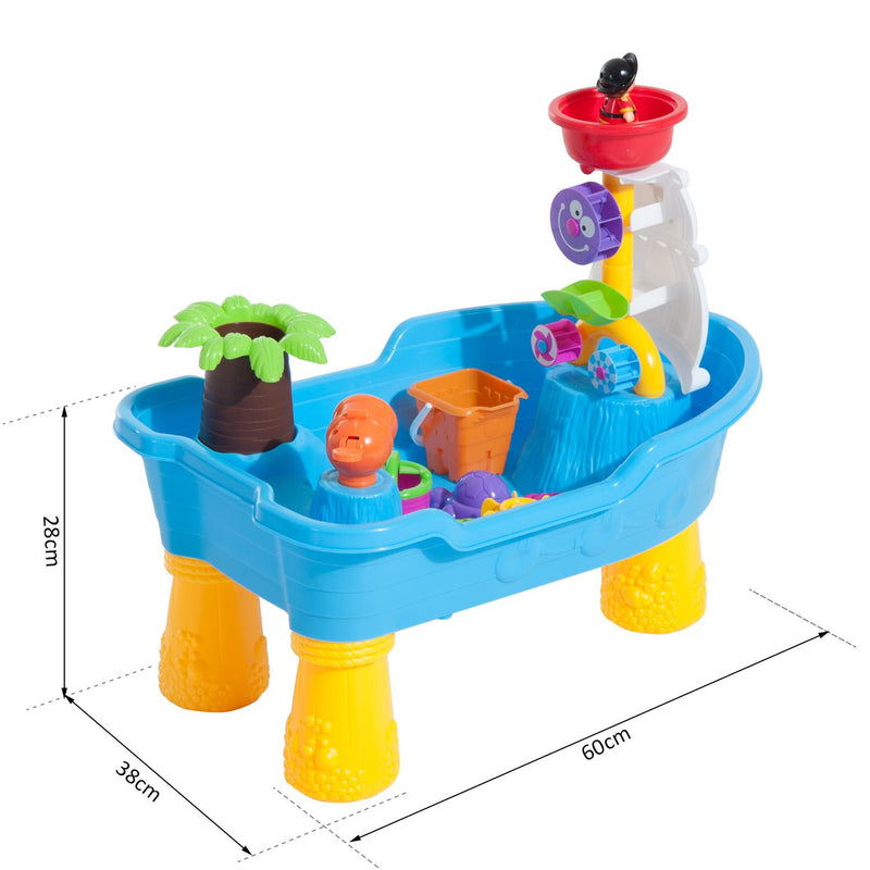 Set Giocattoli per Bambini 20pz Nave Pirata Mulino a Vento e Stampini 
