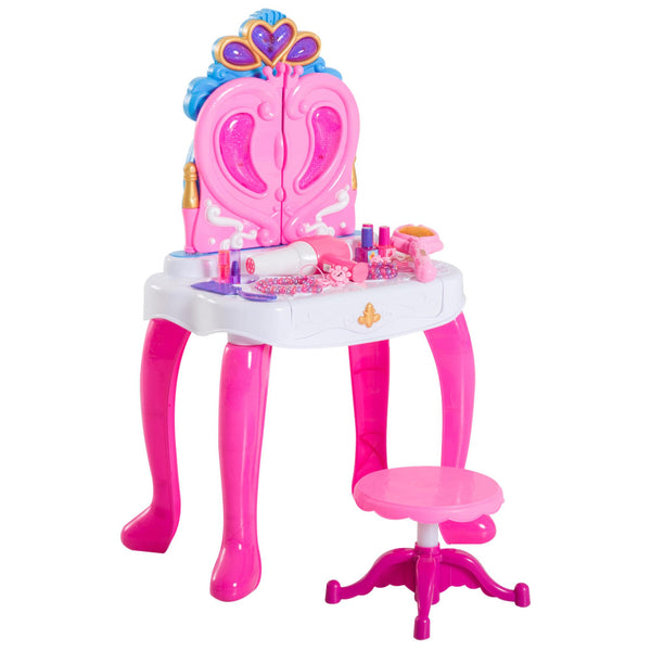 Miroir pour enfant avec piano et tabouret jouet pour enfant Rose online