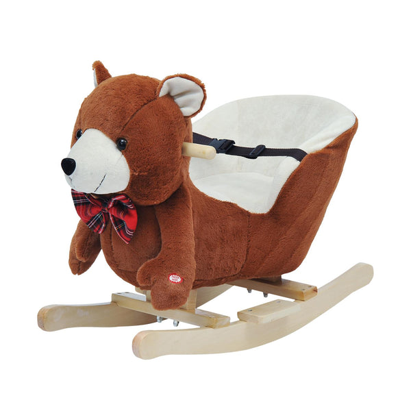 prezzo Ours Cheval à Bascule en Bois pour Enfants Marron