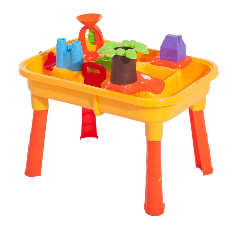 Set Gioco 32 pezzi con Tavolo Sedia Castello Formine 