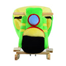 Cavallo a Dondolo per i Bambini in Legno Motocicletta Verde 