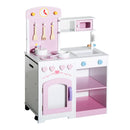Cucina Giocattolo per Bambini in Legno con Sedia e Accessori 60x35x87 cm 