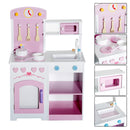 Cucina Giocattolo per Bambini in Legno con Sedia e Accessori 60x35x87 cm 
