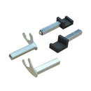 Cavalletto Supporto per Moto Posteriore con Doppio Tipo di Accessori in Acciaio Rosso 