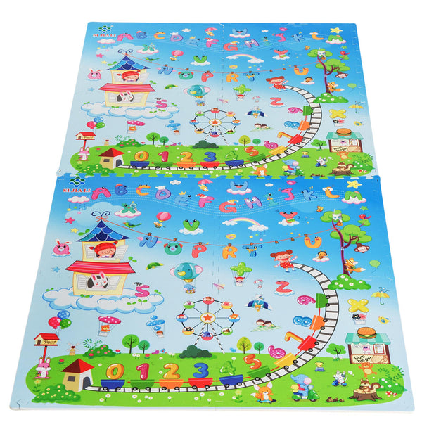 acquista Tapis Puzzle pour Enfants Design Fantasy 8 Carreaux 61,5x61,5 cm