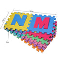 Tappeto Puzzle Gioco Bambini 36 Pezzi - 26 Lettere dell'Alfabeto e Numeri da 0-9 