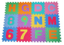 Tappeto Puzzle Gioco Bambini 36 Pezzi - 26 Lettere dell'Alfabeto e Numeri da 0-9 