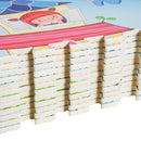 Tappeto Puzzle per Bambini Disegno Fantasia 12 Tessere 61.5x61.5 cm 