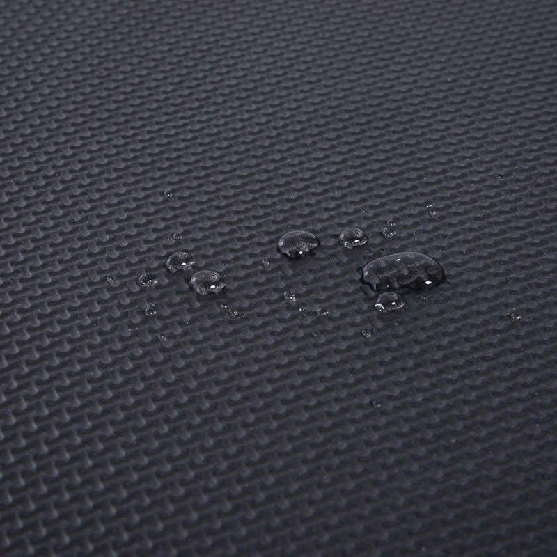 Tappeto Puzzle 8 Pezzi 63x63 cm in EVA Morbido Nero 