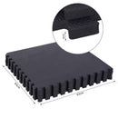 Tappeto Puzzle 8 Pezzi 63x63 cm in EVA Morbido Nero 