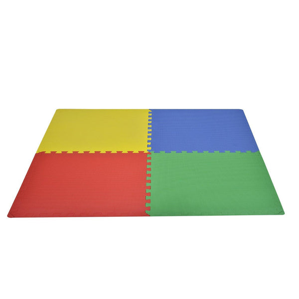 prezzo Tapis de jeu pour enfants 60x60 cm - Lot de 8 pièces en matériau isolant coloré résistant à l'humidité