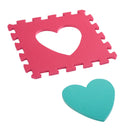 Tappeto Puzzle con Forme Geometriche 36 Tessere 31x31 cm Colorato 