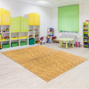 Tappeto Puzzle in EVA Effetto Legno Naturale 42 Pezzi 61.5x61.5 cm 