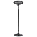 Lampada Riscaldante a Basso Consumo Radiatore per Esterni 2000W Nero 180-210 cm 