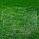 Recinto per Cani Gatti Cuccioli Roditori Recinzione Rete Gabbia 8 Pezzi 76x63 cm 