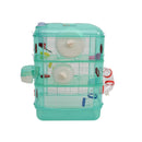 Gabbia per Criceti 3 Livelli Verde 40.5x28x55 cm 