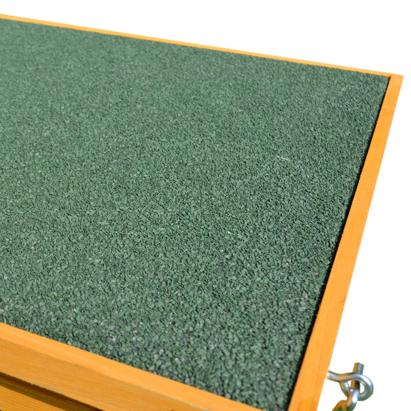 Conigliera Gabbia per Conigli Tetto Impermeabile e Vassoio Estrabile 115x44.3x65 cm 