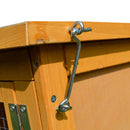 Conigliera Gabbia per Conigli Tetto Impermeabile e Vassoio Estrabile 115x44.3x65 cm 