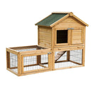 Conigliera Gabbia in Legno per Conigli e Animali Domestici 130x52x98.5 cm 