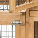 Conigliera Gabbia in Legno per Conigli e Animali Domestici 130x52x98.5 cm 