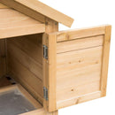 Conigliera Gabbia in Legno per Conigli e Animali Domestici 130x52x98.5 cm 