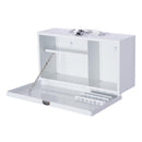 Armadietto per Medicinali da Muro con 2 Ripiani e un Vano Bianco 38x12x20 cm 