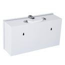 Armadietto per Medicinali da Muro con 2 Ripiani e un Vano Bianco 38x12x20 cm 