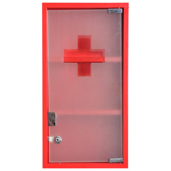 online Armoire à Pharmacie Rouge 25x12x48 cm