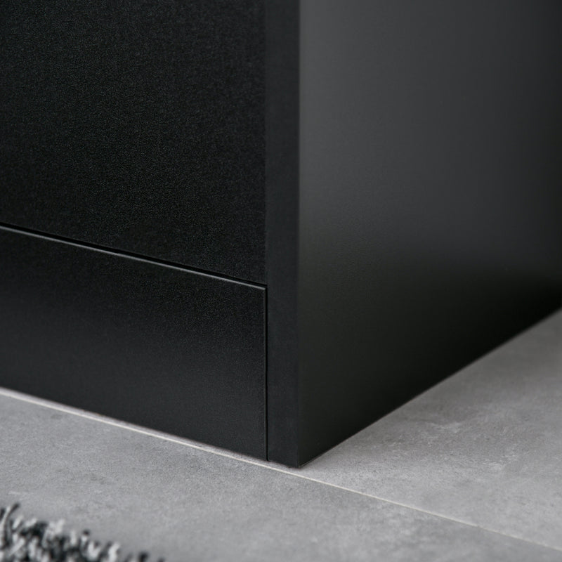 Scarpiera in Legno Nero 8 Scomparti 80x24x120 cm 