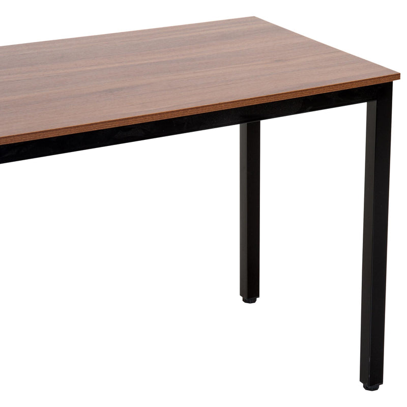 Scrivania da Ufficio in Legno e Struttura in Metallo Noce 120x60x74 cm 