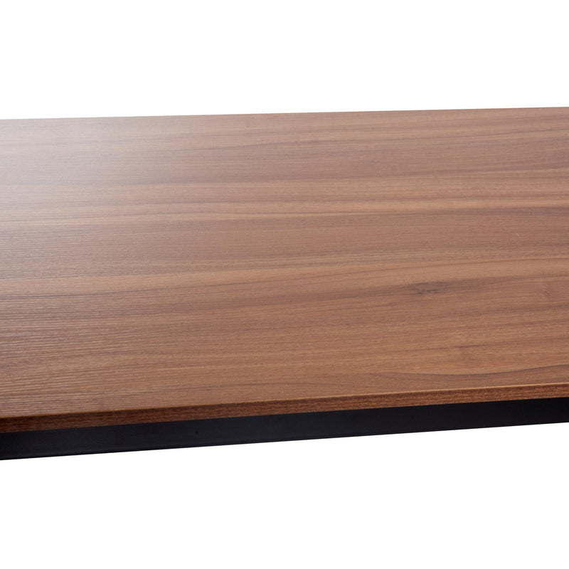 Scrivania da Ufficio in Legno e Struttura in Metallo Noce 120x60x74 cm 
