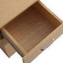 Scrivania da Ufficio con 3 Cassetti e Ripiani in Legno Naturale 120x49x72 cm 