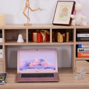 Scrivania Porta PC Design Classico con Cassetti in Legno Rovere 120x57x116 cm 