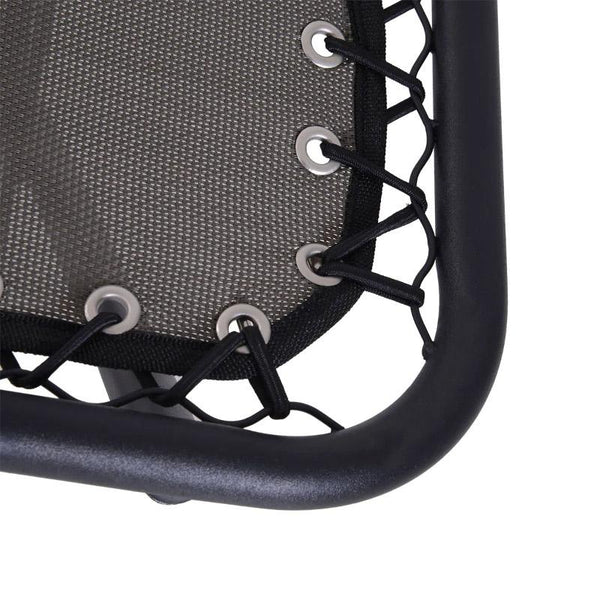 Fauteuil inclinable pliant Lit de relaxation Zero Gravity Textilène Gris 90x65x110 cm online