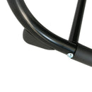 Sdraio Dondolo da Esterno Telaio in Acciaio Rivestimento in Textilene Nero 