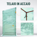 Serra da Giardino per Piante Pomodori 200x77x169 cm in PE Telaio in Acciaio 