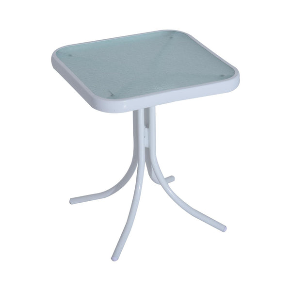Lot de 2 transats et table basse en textilène crème prezzo