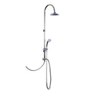 Saliscendi Soffione Doccia in Acciaio Inox con Augelli Autopulenti 103x31.5x15 cm 