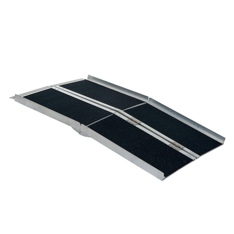 Rampa per Sedia a Rotelle in Alluminio Ripiegabile a Valigia 61x36x16 cm 