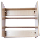 Specchiera da Bagno 2 ante e 3 Ripiani in Legno Rovere 63x60x13.5 cm 