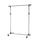 Stender Appendiabiti Larghezza e altezza regolabili con Ruote in Acciaio Inox 160x170 cm 